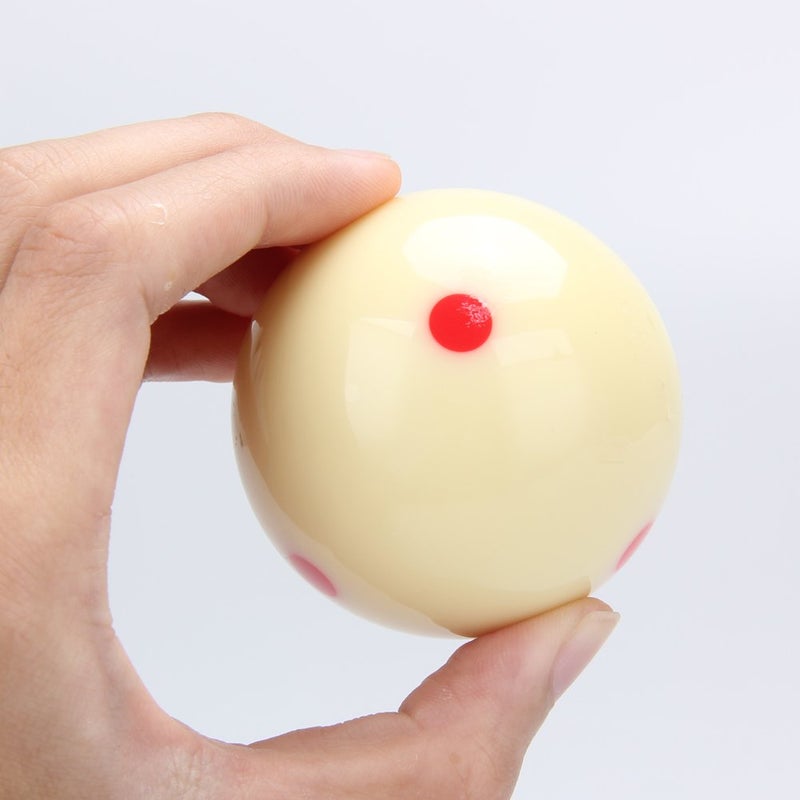 MOOCY Red Dot Cue Ball, AAA-Grade PRO 6 Dot Billiard Practice Training Measle Que Ball - 2 1/4" - Image 3